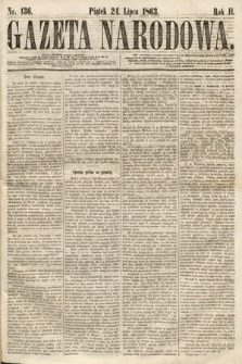 Gazeta Narodowa. 1863, nr 136