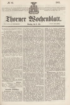 Thorner Wochenblatt. 1861, № 81 (9 Juli)