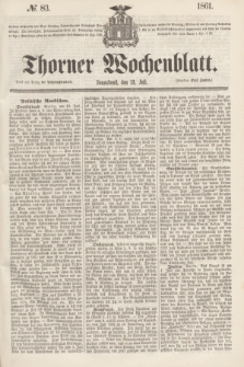 Thorner Wochenblatt. 1861, № 83 (13 Juli)