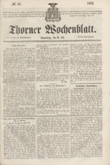 Thorner Wochenblatt. 1861, № 85 (18 Juli)