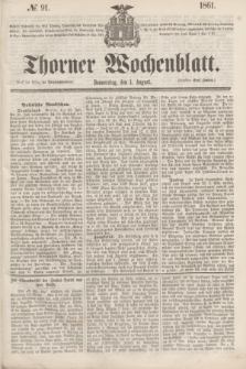 Thorner Wochenblatt. 1861, № 91 (1 August)