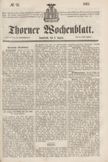 Thorner Wochenblatt. 1861, № 92 (3 August)