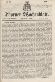 Thorner Wochenblatt. 1861, № 93 (6 August) + dod.