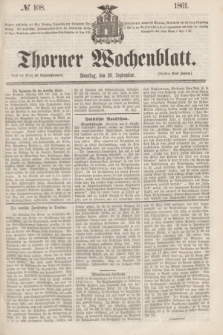 Thorner Wochenblatt. 1861, № 108 (10 September)