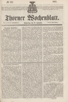 Thorner Wochenblatt. 1861, № 112 (19 September)
