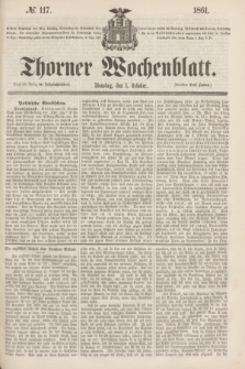 Thorner Wochenblatt. 1861, № 117 (1 October)