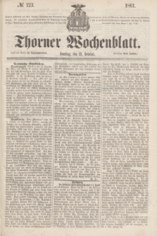 Thorner Wochenblatt. 1861, № 123 (13 October)