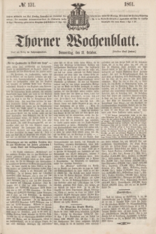 Thorner Wochenblatt. 1861, № 131 (31 October)