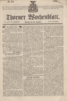 Thorner Wochenblatt. 1861, № 154 (24 December)