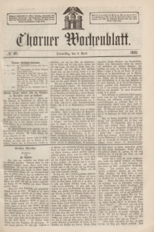 Thorner Wochenblatt. 1862, № 40 (3 April)