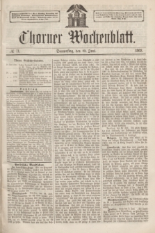 Thorner Wochenblatt. 1862, № 71 (19 Juni)