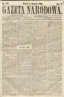 Gazeta Narodowa. 1863, nr 145