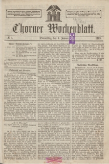 Thorner Wochenblatt. 1863, № 1 (1 Januar)