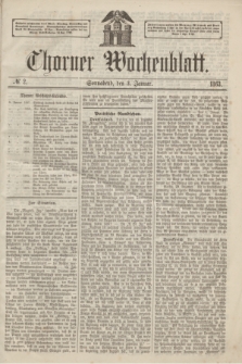 Thorner Wochenblatt. 1863, № 2 (3 Januar) + dod.