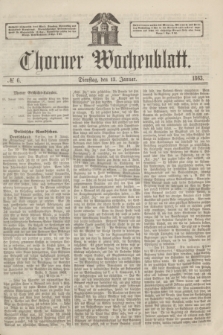 Thorner Wochenblatt. 1863, № 6 (13 Januar)