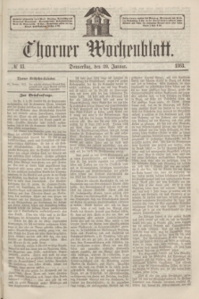 Thorner Wochenblatt. 1863, № 13 (29 Januar) + dod.