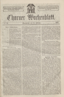 Thorner Wochenblatt. 1863, № 23 (21 Februar)