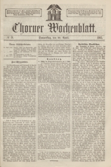 Thorner Wochenblatt. 1863, № 51 (30 April)