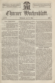 Thorner Wochenblatt. 1863, № 62 (27 Mai)
