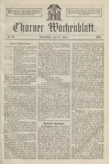 Thorner Wochenblatt. 1863, № 68 (11 Juni)