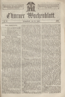 Thorner Wochenblatt. 1863, № 87 (25 Juli)