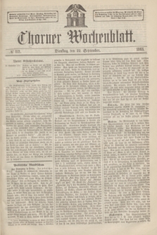 Thorner Wochenblatt. 1863, № 112 (22 September)