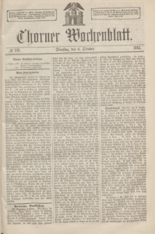 Thorner Wochenblatt. 1863, № 118 (6 October) + dod.