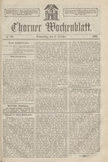 Thorner Wochenblatt. 1863, № 119 (8 October) + dod.