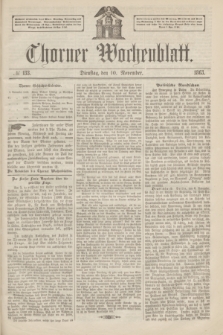 Thorner Wochenblatt. 1863, № 133 (10 November)