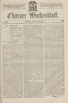 Thorner Wochenblatt. 1863, № 139 (24 November)