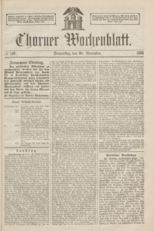Thorner Wochenblatt. 1863, № 140 (26 November)