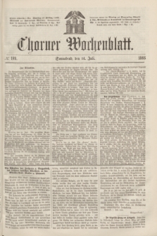 Thorner Wochenblatt. 1866, № 109 (14 Juli)