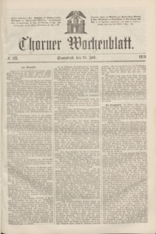 Thorner Wochenblatt. 1866, № 113 (21 Juli)