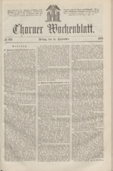 Thorner Wochenblatt. 1866, № 144 (14 September) + dod.