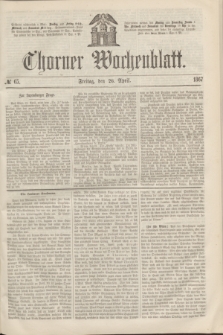 Thorner Wochenblatt. 1867, № 65 (26 April)