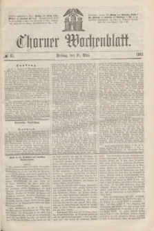 Thorner Wochenblatt. 1867, № 85 (31 Mai)