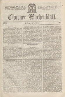 Thorner Wochenblatt. 1867, № 89 (7 Juni)