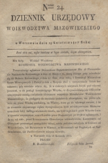 Dziennik Urzędowy Woiewodztwa Mazowieckiego. 1817, nr 24 (28 kwietnia)