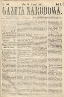 Gazeta Narodowa. 1863, nr 189