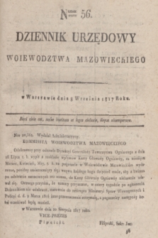 Dziennik Urzędowy Woiewodztwa Mazowieckiego. 1817, nr 56 (8 września)