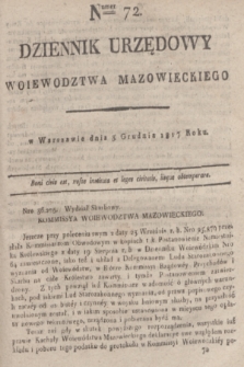 Dziennik Urzędowy Woiewodztwa Mazowieckiego. 1817, nr 72 (3 grudnia)