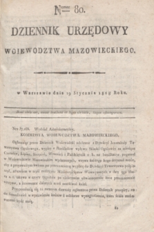 Dziennik Urzędowy Woiewodztwa Mazowieckiego. 1818, nr 80 (19 stycznia)