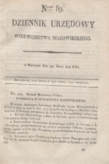 Dziennik Urzędowy Woiewodztwa Mazowieckiego. 1818, nr 89 (4 marca)