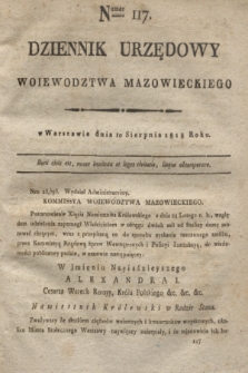 Dziennik Urzędowy Woiewodztwa Mazowieckiego. 1818, nr 117 (10 sierpnia) + dod.
