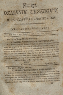 Dziennik Urzędowy Woiewództwa Mazowieckiego. 1819, nr 152 (1 marca)