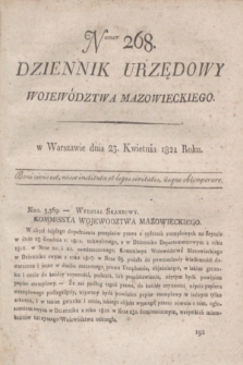 Dziennik Urzędowy Województwa Mazowieckiego. 1821, nr 268 (23 kwietnia) + dod.
