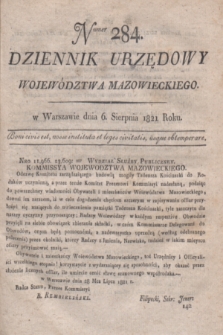 Dziennik Urzędowy Województwa Mazowieckiego. 1821, nr 284 (6 sierpnia) + dod.