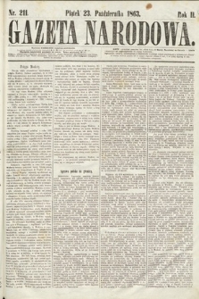 Gazeta Narodowa. 1863, nr 211