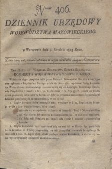 Dziennik Urzędowy Województwa Mazowieckiego. 1823, nr 406 (8 grudnia) + dod.