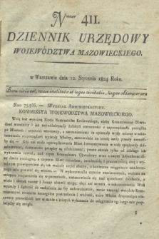 Dziennik Urzędowy Województwa Mazowieckiego. 1824, nr 411 (12 stycznia) + dod.